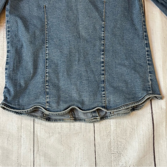 Vintage Hard Rock Cafe Philadelphia size XL women’s blue denim jacket - Picture 11 of 14